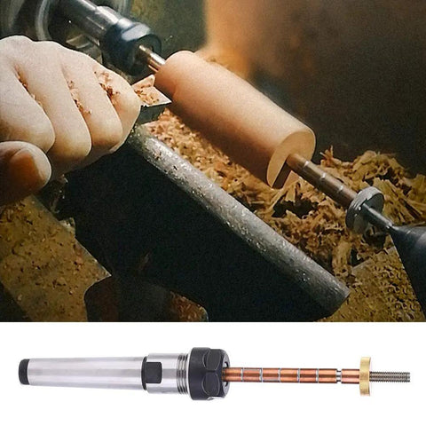 Adjustable Pen Mandrel Kit for Woodturning with 6 Mm Diameter Pro Grade Lathe Accessory used for DIY pen turning and eliminating vibration