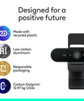 Epic 4K HD Webcam With Autofocus And Five X Digital Zoom Built Straight For Streamers And Remote Pros Featuring Rightlight 3 Auto Exposure Fix And Nailed Color Balance For Hella Crisp Video Calls showcasing eco-friendly materials.