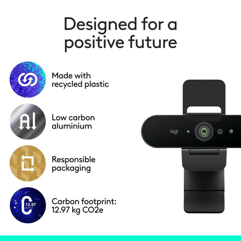 Epic 4K HD Webcam With Autofocus And Five X Digital Zoom Built Straight For Streamers And Remote Pros Featuring Rightlight 3 Auto Exposure Fix And Nailed Color Balance For Hella Crisp Video Calls showcasing eco-friendly materials.