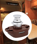 Push Button Latch Lock For RV Cabinet Drawer Door 26mm Diameter Fit 14 To 22 mm Panels in RV interior