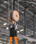 Two Pack 2 Inch By 10 Foot Heavy Duty Lifting Slings Nylon Web Slings 15,000 Lb Capacity Double Ply Winch Straps on pulley