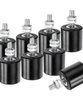 Eight Pack Sliding Gate Rollers With Nylon Wheels And Ball Bearings, 1.7 Inch Diameter Gate Guides for Sliding Doors