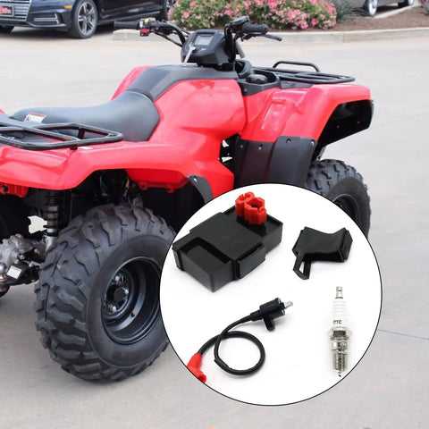 Replacement Ignition CDI Box And Ignition Coil Kit For Honda TRX300 FourTrax 1994 1997 includes ignition coil, CDI, spark plug