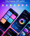 App interface for 100 Ft LED Strip Lights For Bedroom With Music Sync Color Changing Smart RGB Kit Remote And App Control