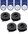 4 Pack Car Floor Mat Clips Set Durable Plastic Interior Fasteners Anti Slip Mats Retainers Universal Fit For Most Vehicles Easy Install And Secure Grip Black shown with features icons