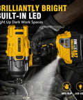 Heavy Duty Cordless Impact Wrench With Half Inch Drive Delivers A Badass 1500 Ft Lbs of breakaway torque with built-in LED light.
