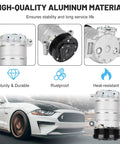 Shop Grade Air Conditioning Compressor With Pre Mounted Clutch Fits Chevy Blazer C K Series Suburban Gmc Yukon Escalade straight bolt up viewed from the front.