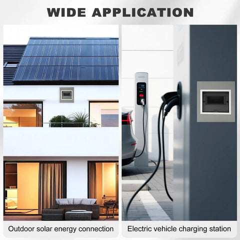 Durable 6 Way Indoor Outdoor Circuit Breaker Box Enclosure With Dustproof Cover for solar and EV charging applications