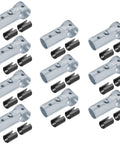 Ten Sets T Pipe Clamp Connectors Tee Clamps for 3/4 Inch EMT Conduit Direct Fit, Bolts and Nuts Included, Low Carbon Steel, Electro Galvanized Finish