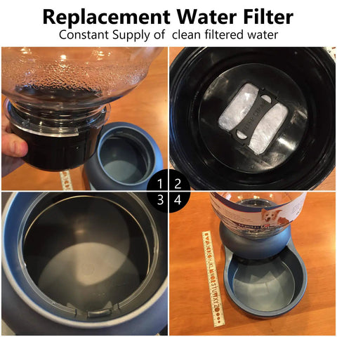 Dog Water Filter Replacement Six Pack For Petmate Replendish And Mason Gravity Waterers Boss Level Charcoal Filters showcase