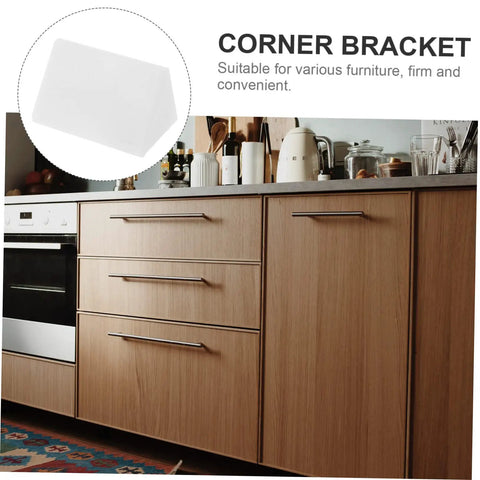 Heavy Duty Corner Bracket Set With Slick Edge Caps For Rock Solid Furniture Repair And No Sweat Wall Mounting Tasks Throughout Kitchen Bathroom Workshop on kitchen cabinet.