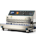 Heavy Duty Continuous Band Sealer With Built In Inkjet Printer Automatic Horizontal Bag Sealer For PVC And Mylar Packaging 0.39 Inch Seal Width
