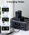 DJI WB37 Battery Charging Hub 72W USB C Fast Charger for WB37 Intelligent Battery with three charging modes displayed