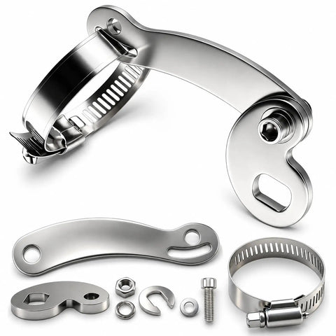 Two Sets Universal M12 Torque Arm Conversion Kit For E Bike Hub Motors Fits Front Or Rear Installations Durable 12mm Torque Arm For Adult Electric Bicycle Maintenance Tool, stainless steel parts