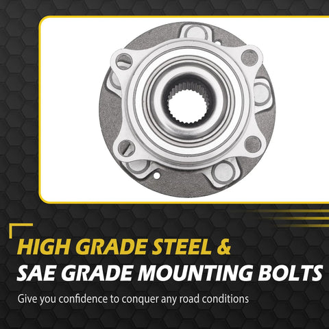 4WD And AWD Front Or Rear Wheel Bearing And Hub Replacement Pair For Kia Sorento 2011-2015, Hyundai Santa Fe 2007-2014, close-up