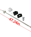 Ball Screw CNC Linear Drive Kit SFU1605 RM1605 16mm 1200mm with Metal Deflector Nut, BK BF12 End Supports, and Nut Housings