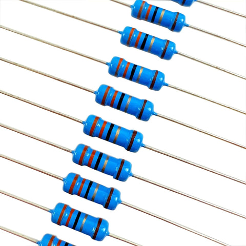 40 Value Resistor Kit With Twelve Hundred Pieces 0.5W Metal Film Resistors From 1 Ohm To 1M Ohm Perfect For Prototyping