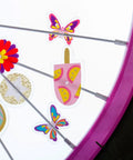 Totally Adorable Kids Bike Spoke Decorations Set With 36 Colorful Charms Featuring Dino, Flower And Butterfly Themes for boys.