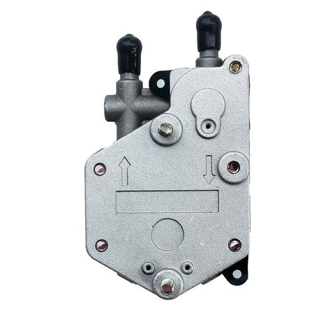 Front view of Beefed Up Polaris ATV Fuel Pump Replacement For Sportsman 325 400 500 600 700 Magnum showing connectors and bolts.