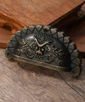 Old School Antique Bronze Lion Head Cabinet Handles Two Pack With Half Round Drawer Pulls for wardrobes, cabinets, and cupboards