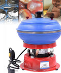 Vibrating Polisher For Jewelry And Metal Parts Low Noise Electric Tumbler Polishing Machine with blue drum and red base