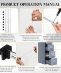 Built Tough Metal File Cabinet Rails 12 Pack Silver Adjustable Drawer Slides 10 To 18 Inch Smooth Roll Heavy Duty Office Storage Hardware Quick Grip No Sweat Setup Folder Organizer operation manual with assembly steps.