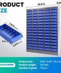 75 Drawer Parts Cabinet With Alloy Steel Frame For Heavy Duty Bolt And Nut Tool Organization in workshop or garage.