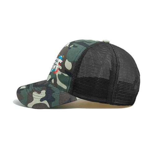 Camo Unisex Cotton Baseball Hat Trucker Cap Dope Breathable Dad Hat for Golf Fishing and Casual Wear Multiple Color Options