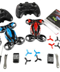 Complete FightStar Battle Drone Set RTF Red And Blue Ready To Fly With Infrared Battle Mode Remote Control And Altitude Hold Kit