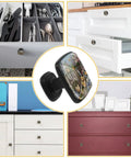 4 Pack Square Cabinet Knobs With Spring Flowers Chicks Fence Drawer Handles on various color drawers and kitchen cabinet