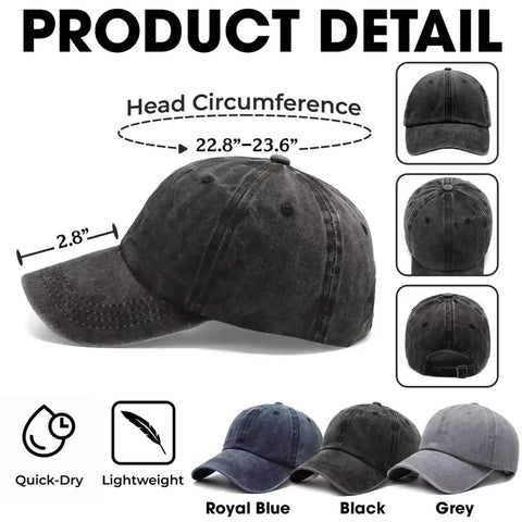 Custom Camping Baseball Cap With Personalized Name Camp Hair Dont Care Design RV Camper Gift For Women And Men size details