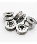 V Groove Ball Bearing Pulley Set For Makers And DIYers, 20 Pcs Carbon Steel Guide Roller Sealed Rail Track Wheel For Linear Motion System