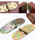Heavy Duty 180 Degree Metal Folding Tabletop Hinges For Table And Cabinet, Smooth 180 Degree Opening, Galvanized Finish