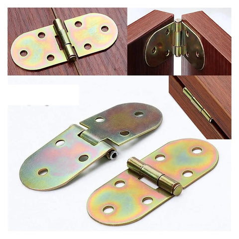 Heavy Duty 180 Degree Metal Folding Tabletop Hinges For Table And Cabinet, Smooth 180 Degree Opening, Galvanized Finish