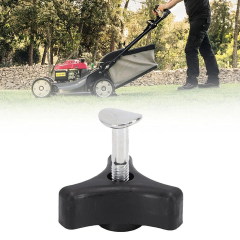 Sturdy 5 Piece Lawn Mower Handle Knobs Set With Head Screws And Nuts, Hard Plastic Metal Kit For Durable Replacement Parts And Upgrades To Fix Your Yard Equipment Smoothly Today, black mower knob