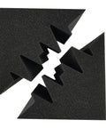 High Density Acoustic Foam Corner Bass Traps For Music Studios Podcast Recording Home Cinema Audio Treatment Absorption Panels close-up view.
