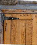 Eight Piece 5 Inch Black Galvanized Weld On Tee Hinges For Exterior Doors Cabinets Sheds And Wooden Boxes Heavy Duty Rust Resistant Weatherproof Hardware
