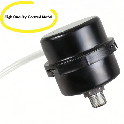 Half Inch Thread Air Compressor Silencer Filter With 20mm Metal Muffler Shell For Heavy Duty Noise Reduction shown