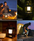 Outdoor Solar Lanterns Waterproof Hanging Lamps Portable Rechargeable LED Nightstand Table Lamp for reading, camping, and hanging.