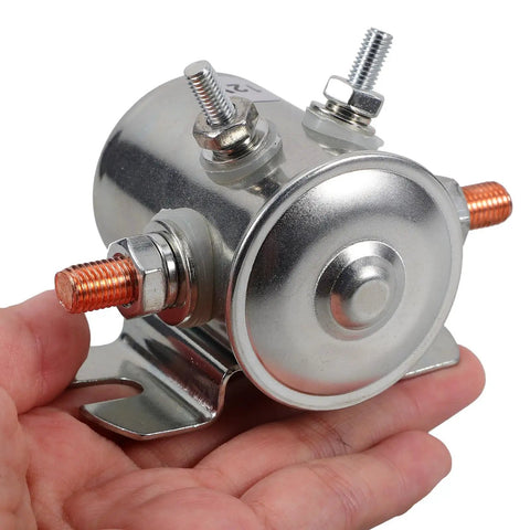 Electric Golf Cart Solenoid Relay Replacement Part For Durable Go Kart Electrical System Iron Material With Stable Performance
