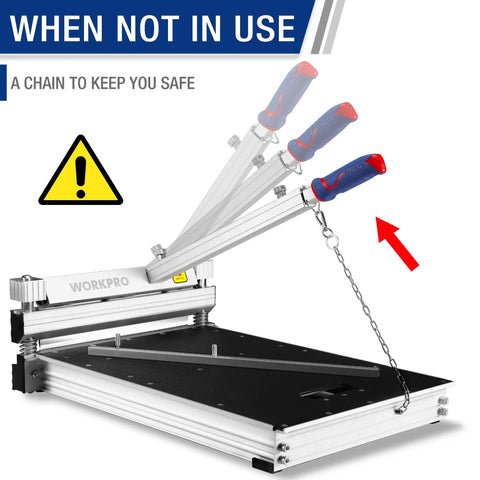 Heavy Duty 13 Inch Laminate Floor Cutter And Vinyl Plank Trimmer For Multi Layer Wood Parquet And Fiber Cement Boards Built With Solid Aluminum Grip And Razor Sharp Tungsten Steel Blade For Dead Smooth Cuts With Zero Sweat True Pros Love