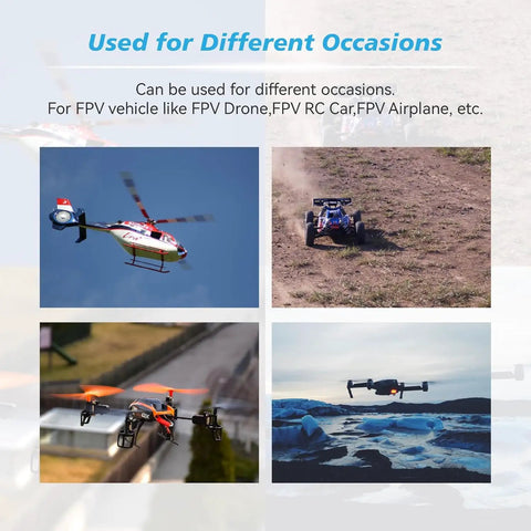 5.8G FPV Goggles With Dual Antennas And A 3 Inch Screen Built In Battery 40 Channel RaceBand Auto Search For Various Hobbies