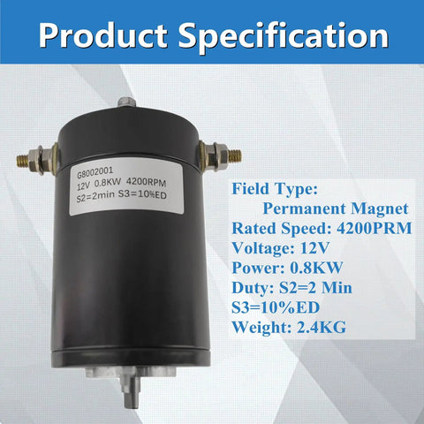 12V 1 HP Permanent Magnet Hydraulic Pump Motor Replacement For RV Leveling System With Slide Out, Compatible With 414018 And F000MM0809, OE 167576 15 167576, Easy Install And Reliable Performance For DIY Repairs