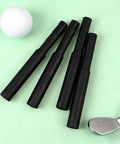 4 Piece Golf Shaft Extension Kit Black No Fuss Easy Fit For Putter Iron And Club Shafts on green background with golf ball