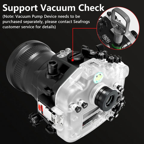 Underwater Housing For Sony A7 IV With FL16 55 Flat Port 40 Meters 130 Feet Dive Ready Waterproof Case Rain Snow Dust Proof