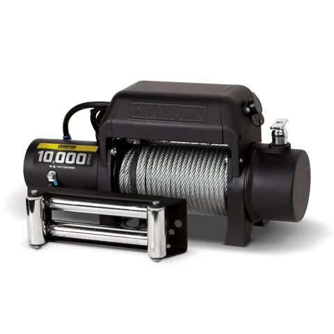 10,000-Lb Truck And SUV Winch Kit With Remote Control For Easy Recovery, 12-Volt DC Motor, Fast Line Speed, Free-Spooling Clutch