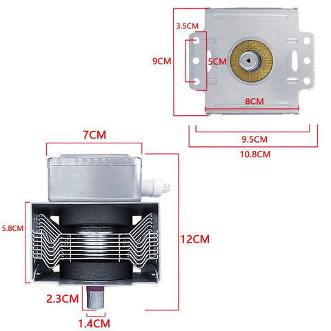 Drop In Replacement Microwave Magnetron M24FC-610A For Fast, Easy Install In Common Ovens Replaces M24FB-610A Compatible With WB27X11126 Style Units Built To Last Heat Resistant Dependable Performance For Quick Fixes