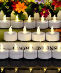 Battery Operated Flameless LED Tea Lights 24 Pack Realistic Flicker Votive Candles For Warm White Ambience Seasonal Decor