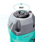 Top view of CN45C 15 Degree Roofing Nailer Pneumatic Coil Nailer with adjustable 360-degree air exhaust feature.