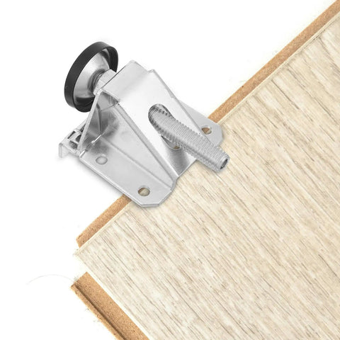 8 Pack Heavy Duty Adjustable Steel Furniture Leveling Feet With Anti Slip Pads For Precise Leveling On Workbenches And Shelving Units Universal Fit Easy Screw In Design No Tools Needed Stable Quiet And Non Marring, steel leveling foot on wood panel